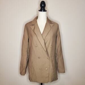 Nasty Gal Tan Blazer 6
